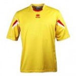 Errea Short Sleeve Yellow/Red ‘Orion’ Shirt Set